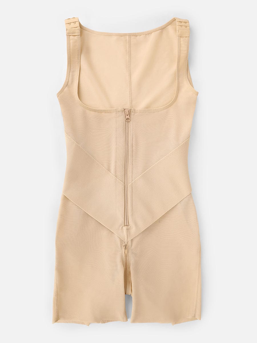U-Shaped Chest Support Waist Control Peach Butt Post Surgery Full Body Shapewear