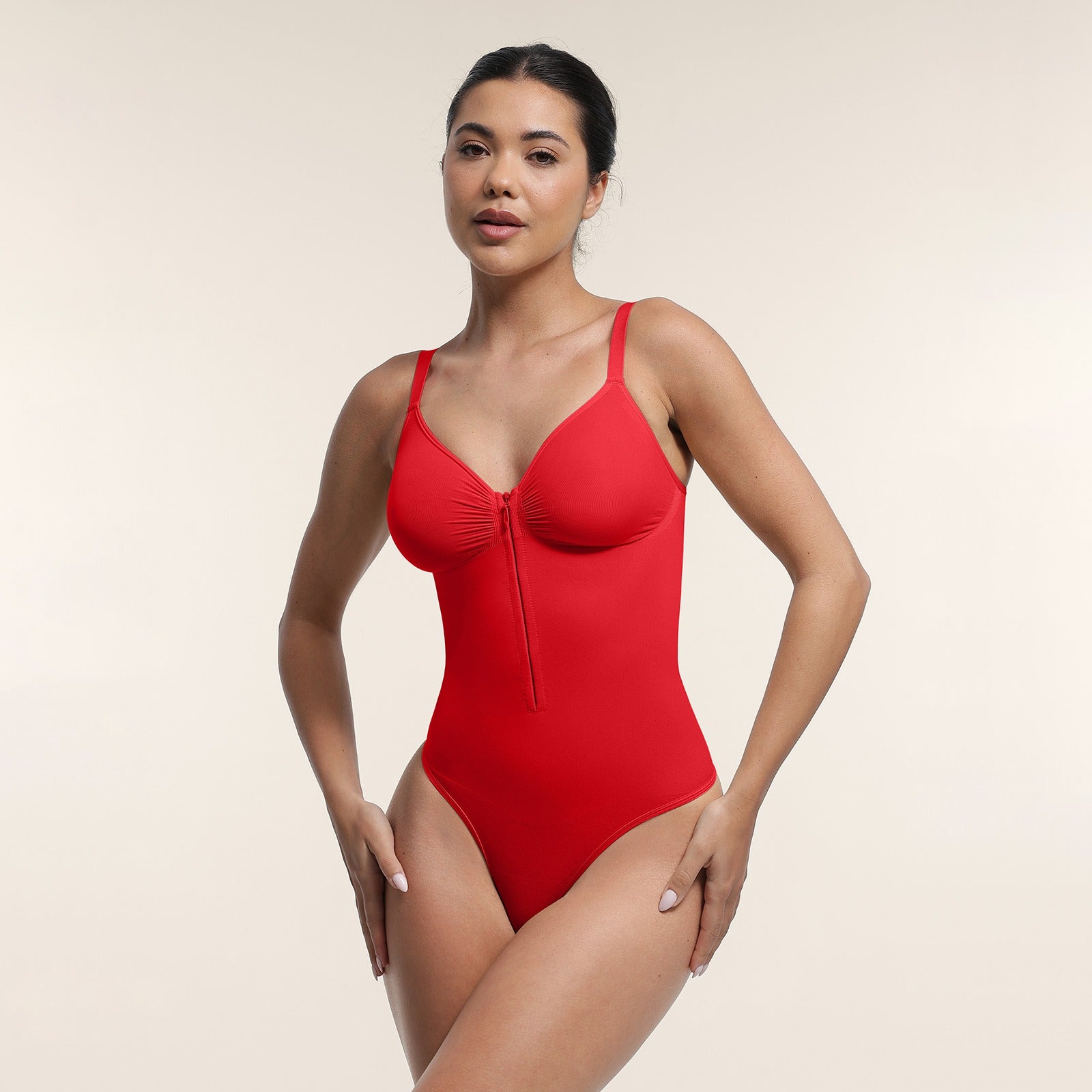 Dakia Pro - Front Zip Thong Bodysuit