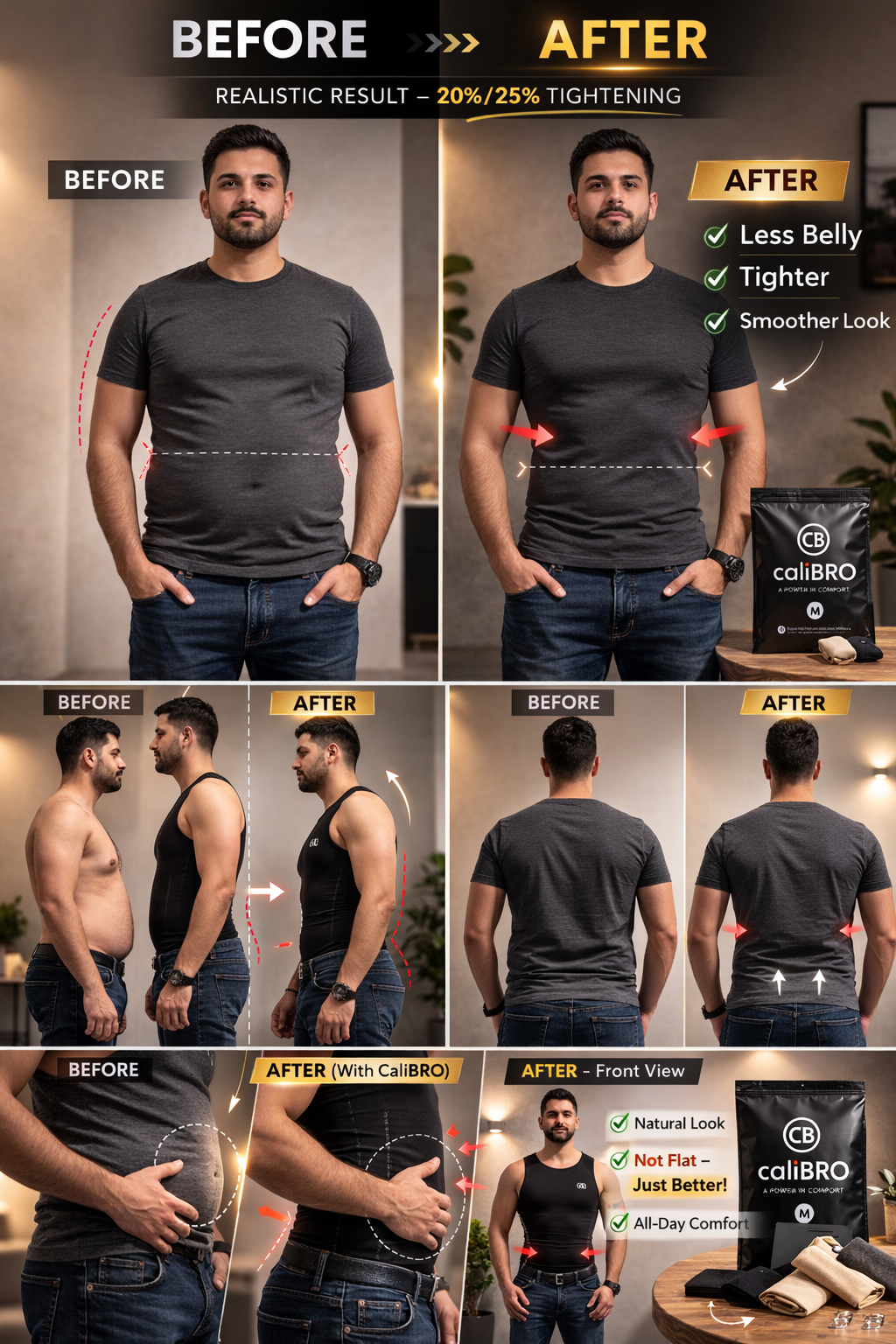 Men’s Compression Shapewear Tank – Slimming & Body Sculpting Vest