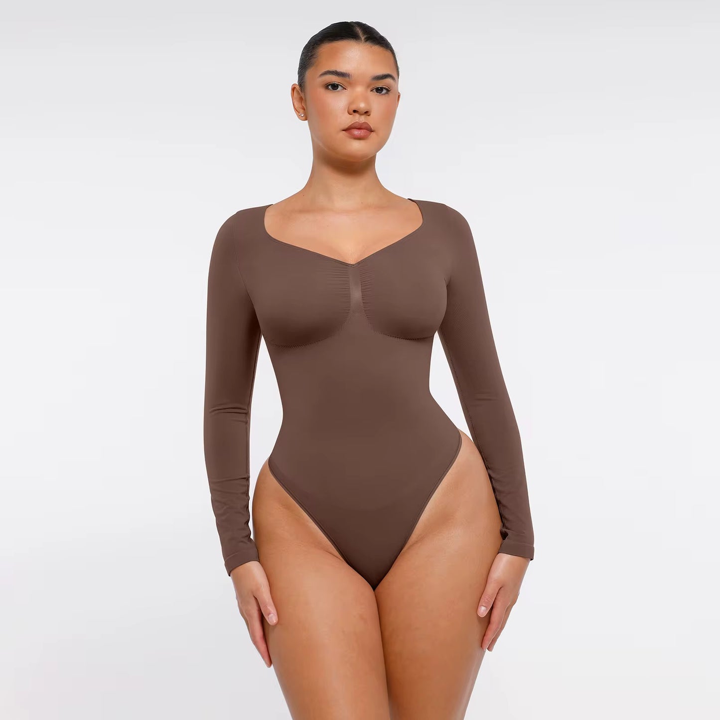 Long sleeve body shapewear