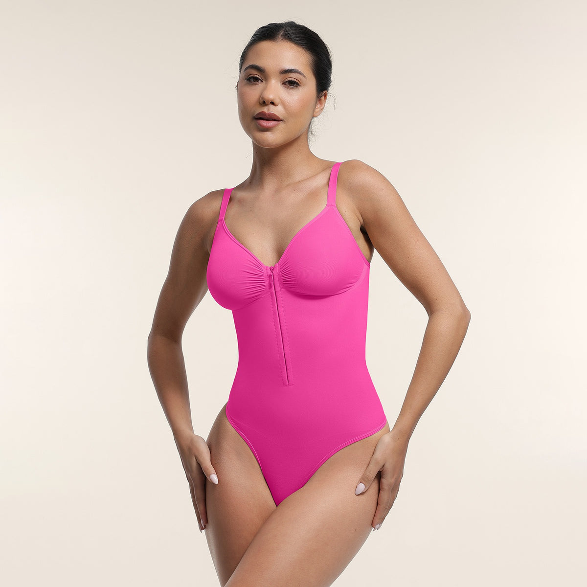 Dakia Pro - Front Zip Thong Bodysuit