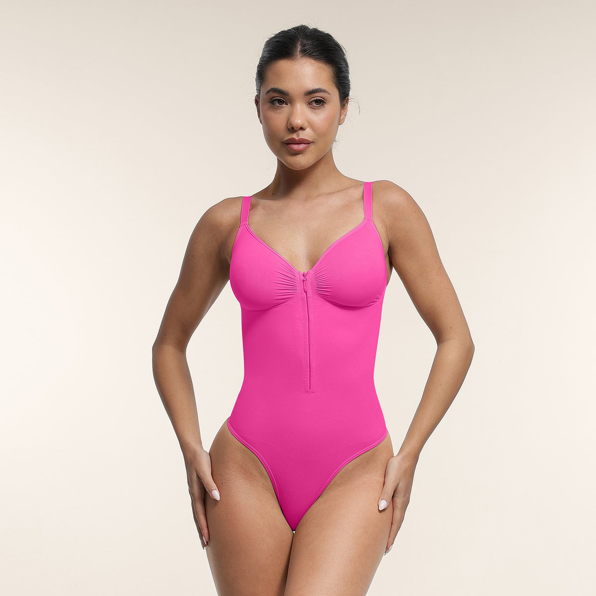 Dakia Pro - Front Zip Thong Bodysuit